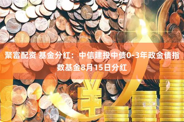 聚富配资 基金分红：中信建投中债0-3年政金债指数基金8月15日分红